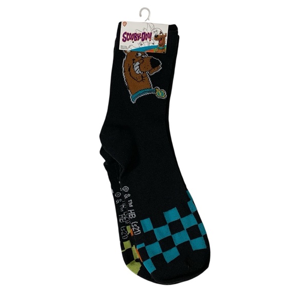 Warner Bros. Other - Scooby-Doo Shaggy the Mystery Machine Black Socks 3 Pairs Total NWT Size 6-12